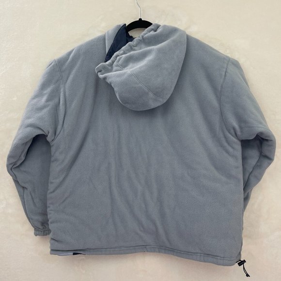 Wilson Blue Light Blue Hooded Full Zip Vintage Reversible Jacket Men's Size XL - Picture 7 of 9